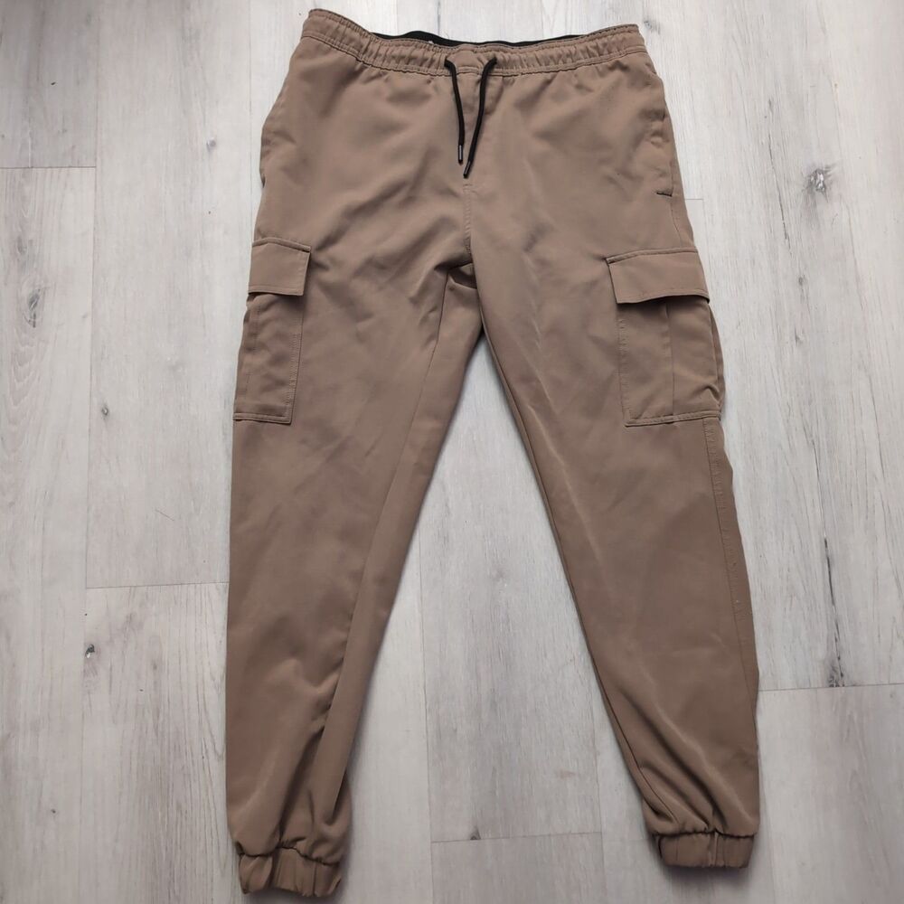 Rugby University Jogger Mens Medium Cargo Sweatpants Drawstring